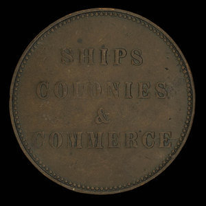 Canada, inconnu, 1/2 penny : 1835