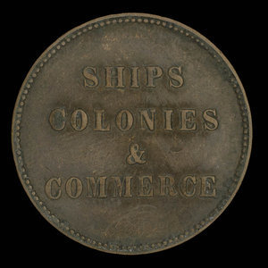 Canada, inconnu, 1/2 penny : 1835