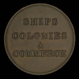 Canada, inconnu, 1/2 penny : 1835