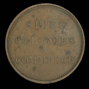 Canada, inconnu, 1/2 penny : 1835