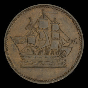 Canada, inconnu, 1/2 penny : 1835