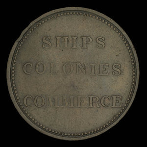 Canada, inconnu, 1/2 penny : 1835