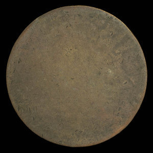 Canada, inconnu, 1/2 penny : 1835