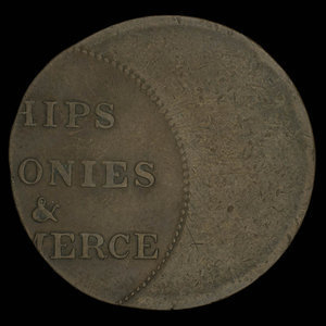 Canada, inconnu, 1/2 penny : 1835