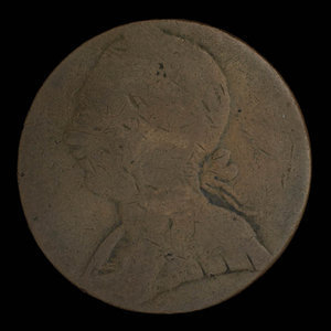 Canada, inconnu, 1/2 penny : 1838