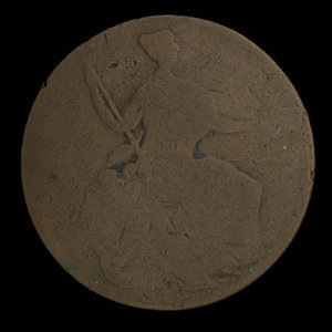 Canada, inconnu, 1/2 penny : 1838