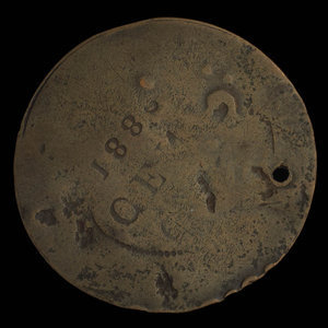 Canada, inconnu, 1/2 penny : 1838