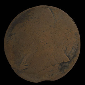 Canada, inconnu, 1/2 penny : 1838