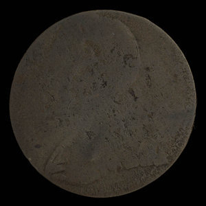 Canada, inconnu, 1/2 penny : 1838