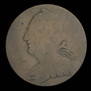 Canada, inconnu, 1/2 penny : 1838