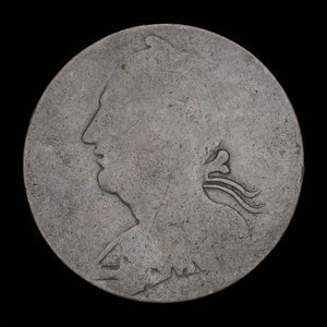 Canada, inconnu, 1/2 penny : 1838