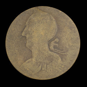 Canada, inconnu, 1/2 penny : 1838