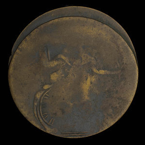 Canada, inconnu, 1/2 penny : 1838