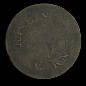 Canada, inconnu, 1/2 penny : 1838