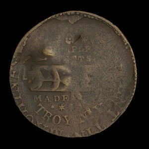 Canada, inconnu, 1/2 penny : 1838