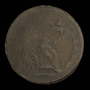 Canada, inconnu, 1/2 penny : 1838