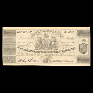 Canada, Watkins & Harris, 30 pence : 25 octobre 1839