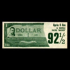 Canada, inconnu, 92 1/2 cents : 1963