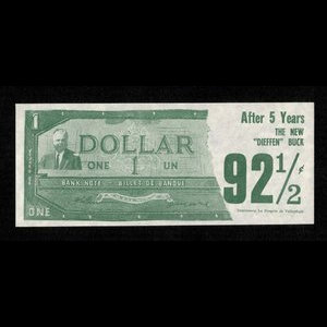 Canada, inconnu, 92 1/2 cents : 1963