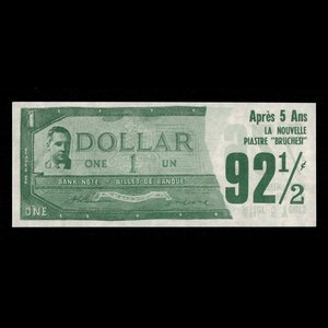 Canada, inconnu, 92 1/2 cents : 1963