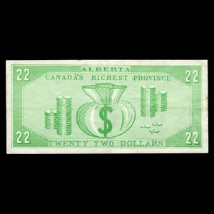 Canada, Parti crédit social d'Alberta, 22 dollars : 1963