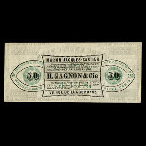 Canada, Maison Jacques Cartier, 50 cents : 1915