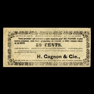 Canada, Maison Jacques Cartier, 50 cents : 1915