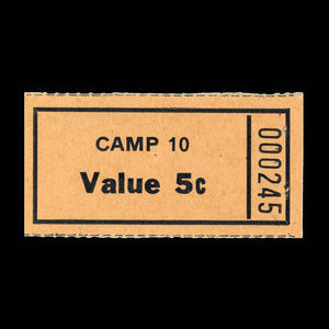Canada, Camp 10, 5 cents : novembre 1946