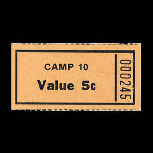 Canada, Camp 10, 5 cents : novembre 1946