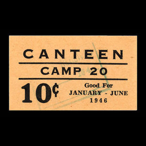 Canada, Camp 20, 10 cents : 1 juin 1946