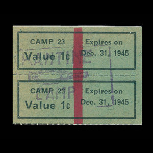 Canada, Camp 23, 1 cent : 31 décembre 1945