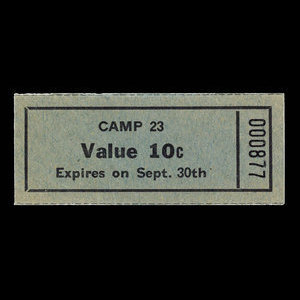 Canada, Camp 23, 10 cents : 30 septembre 1945