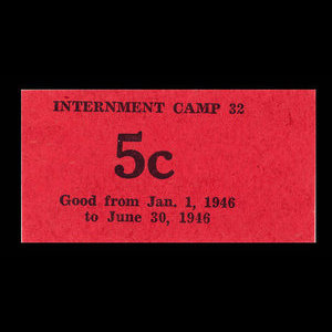 Canada, Camp 32, 5 cents : 30 juin 1946