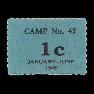 Canada, Camp 42, 1 cent : 1 juin 1946