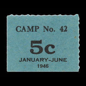 Canada, Camp 42, 5 cents : 30 juin 1946