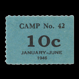 Canada, Camp 42, 10 cents : 30 juin 1946