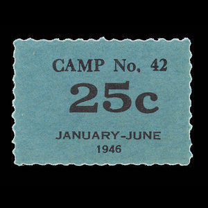Canada, Camp 42, 25 cents : 30 juin 1946