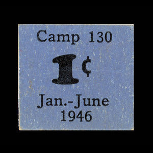 Canada, Camp 130, 1 cent : 30 juin 1946