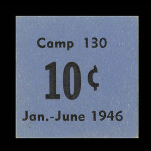 Canada, Camp 130, 10 cents : 30 juin 1946