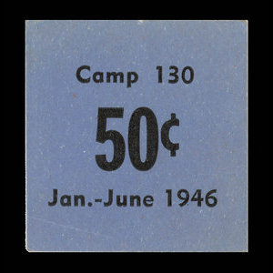 Canada, Camp 130, 50 cents : 30 juin 1946