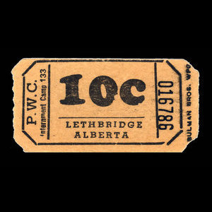 Canada, Camp 133, 10 cents : décembre 1946