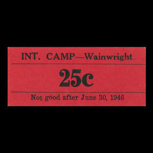 Canada, Camp 135, 25 cents : 30 juin 1946