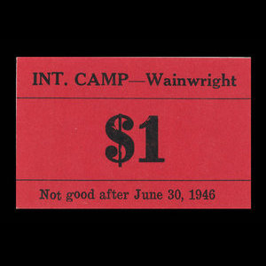 Canada, Camp 135, 1 dollar : 30 juin 1946