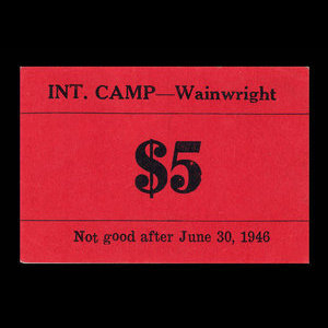 Canada, Camp 135, 5 dollars : 30 juin 1946
