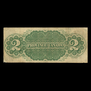 Canada, Province du Canada, 2 dollars : 1 octobre 1866