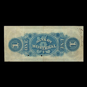 Canada, Banque de Montréal, 1 dollar : 1 février 1853