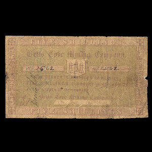 Canada, Betts Cove Mining Company, 1 dollar : 1886