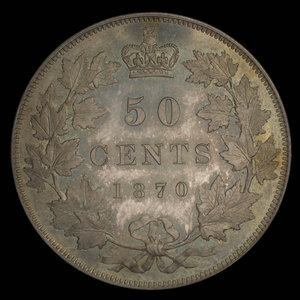 Canada, Victoria, 50 cents : 1870