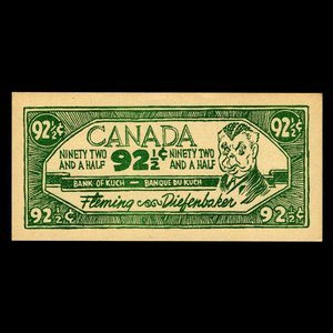 Canada, inconnu, 92 1/2 cents : 1963