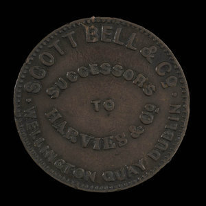 Irlande, Scott Bell & Co., 1 farthing : 1870